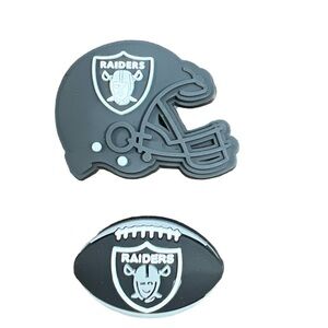 Las Vegas Raiders Football Croc Charms